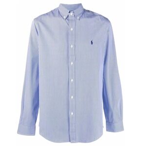 Ralph Lauren Mens blue & white pinstripe long sleeve dress shirt SZ 16.5 - 34/35
